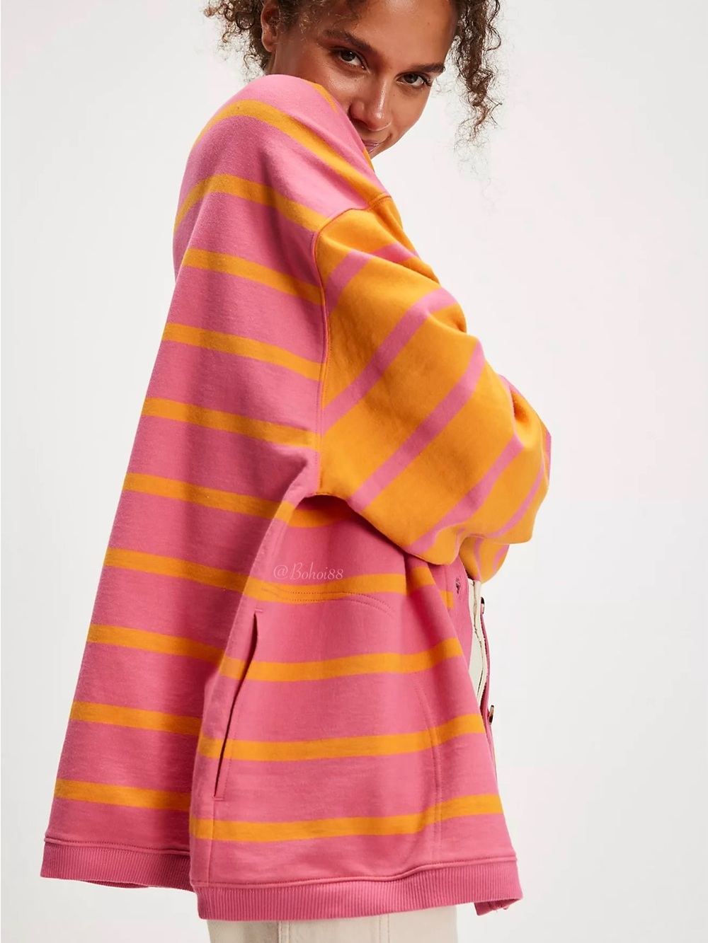 NWT Free People Classic Striped Cardigan